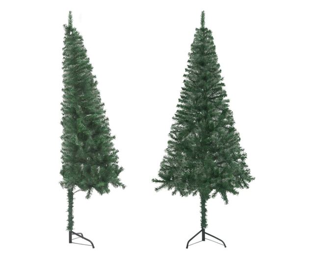 Umjetno božićno drvce za kut, zeleno, 210 cm, PVC