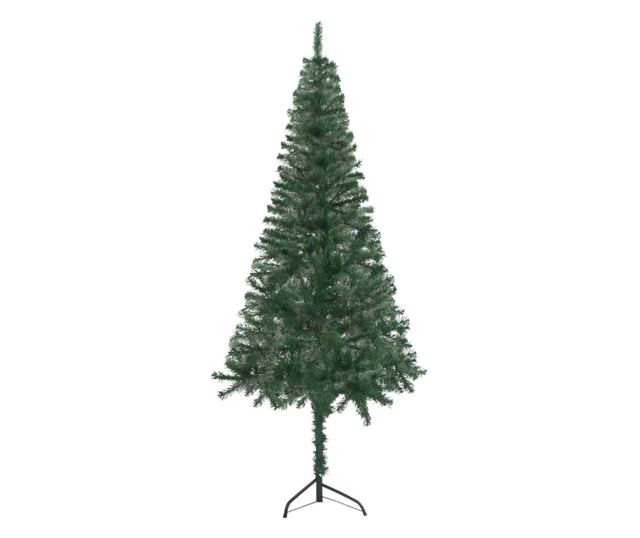 Umjetno božićno drvce za kut, zeleno, 210 cm, PVC