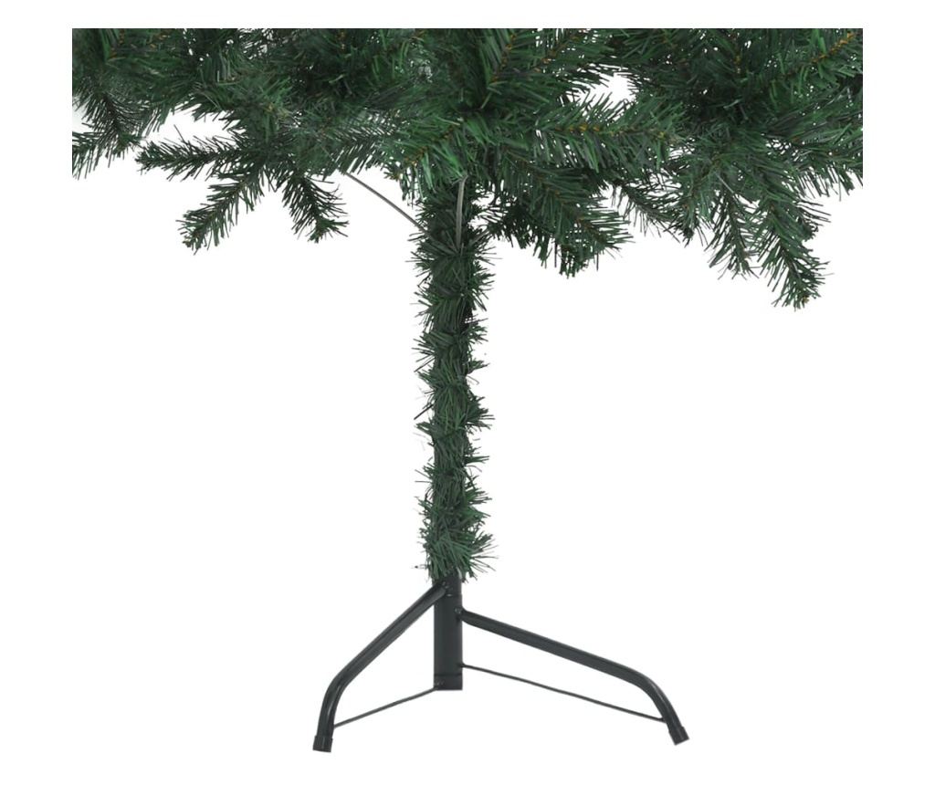 Umjetna božićna jelka za kut, zelena, 210 cm, PVC - 5