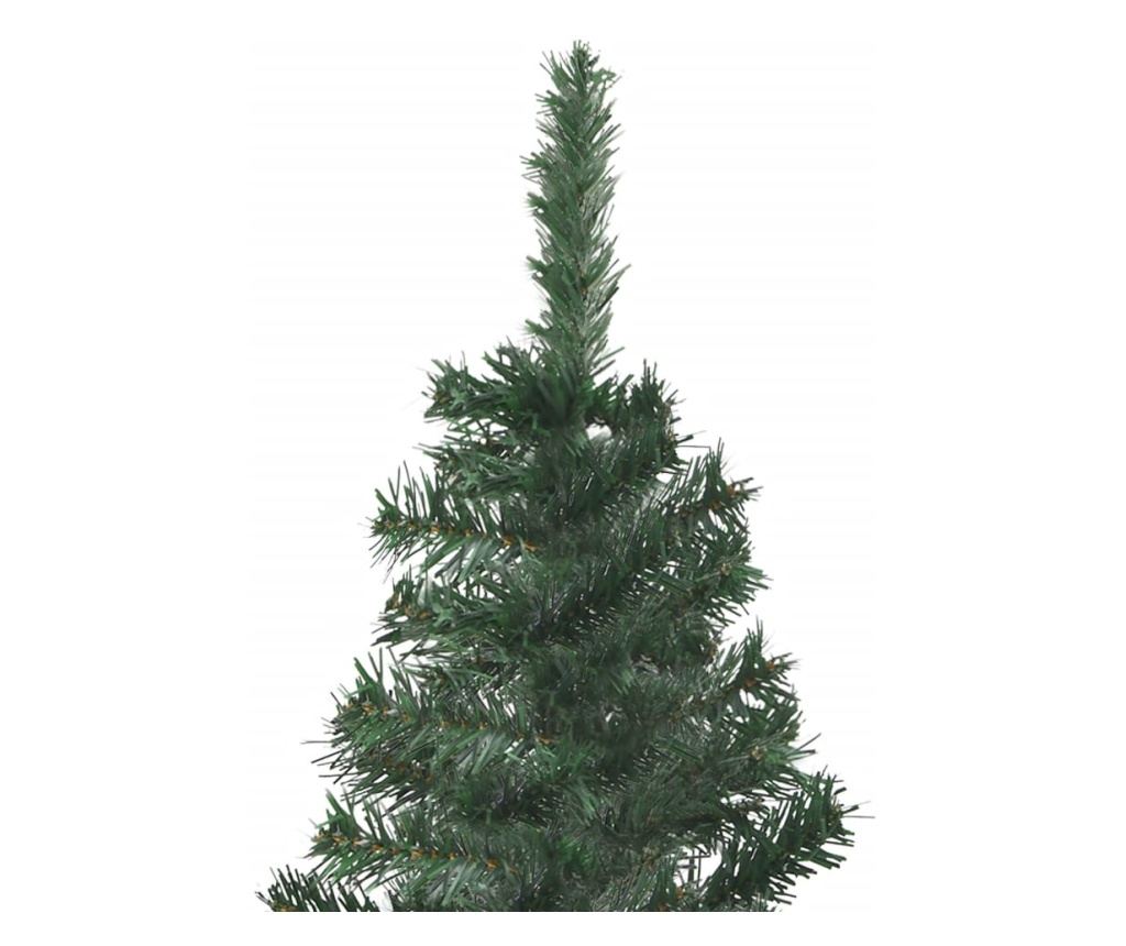 Umjetna božićna jelka za kut, zelena, 210 cm, PVC - 6