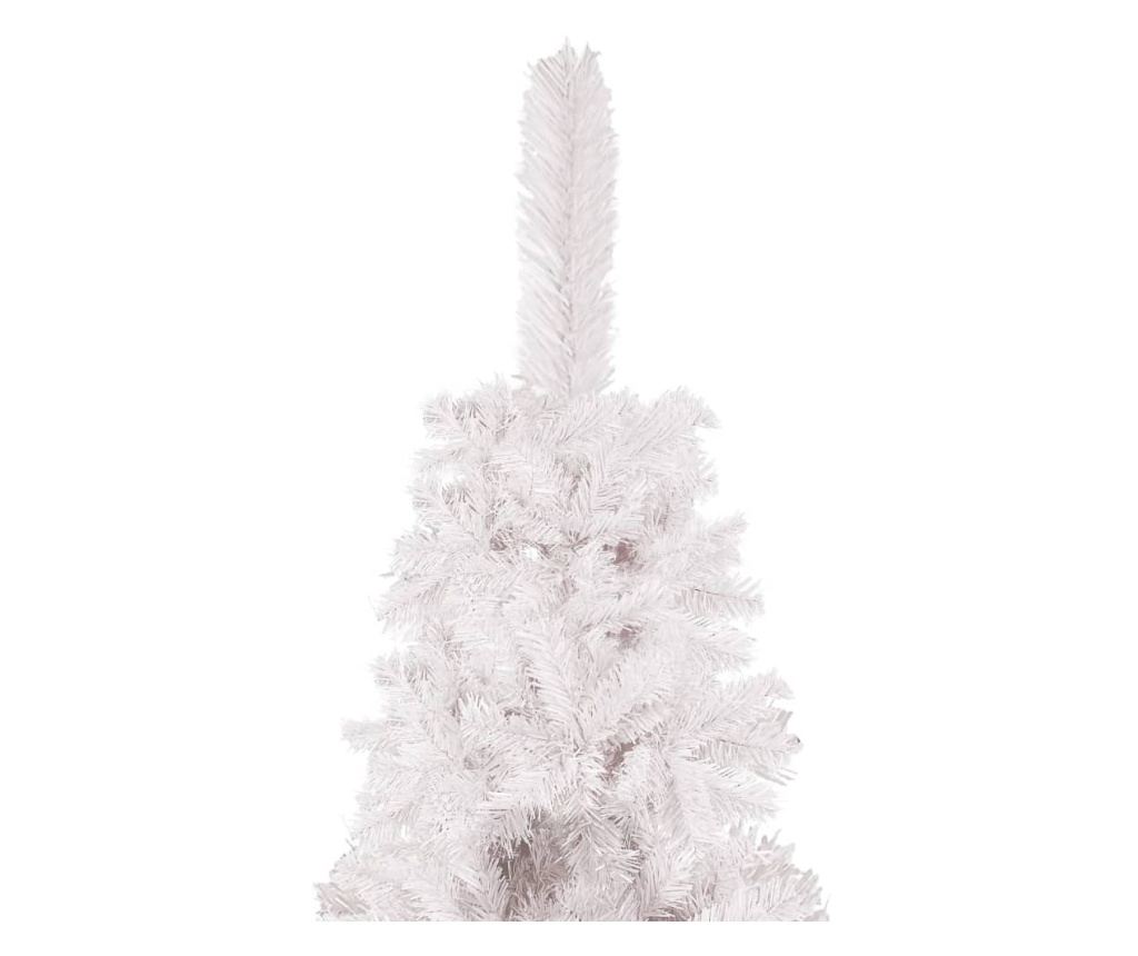 Tanka umjetna božićna jelka, bijela, 150 cm - 3