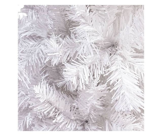 Uski umjetni božićni bor, bijeli, 180 cm