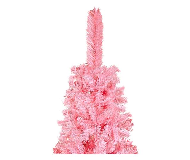Uski umjetni božićni bor, ružičasti, 180 cm