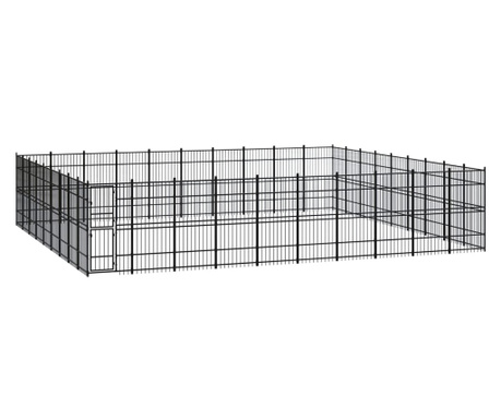 Vanjski kavez za pse čelični 82,94 m²
