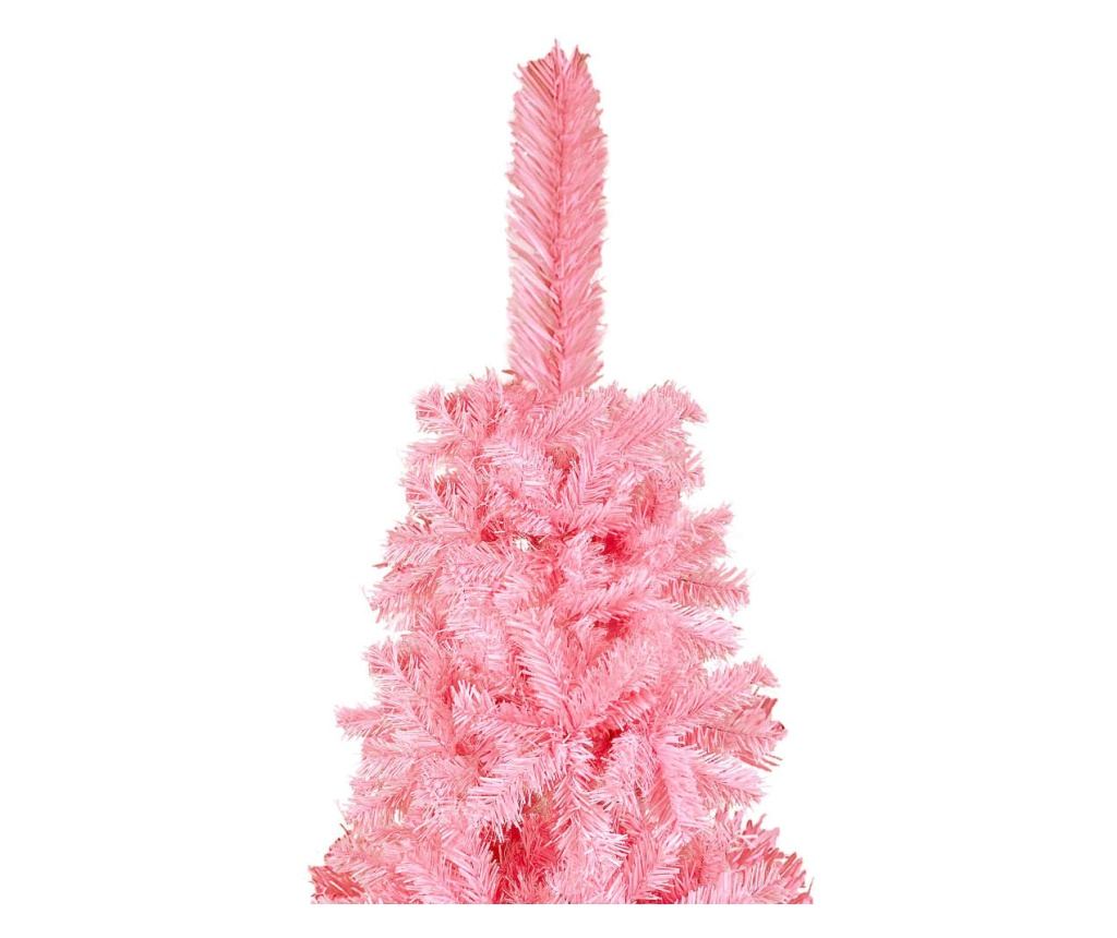 Uski umjetni božićni bor, ružičasti, 120 cm - 3