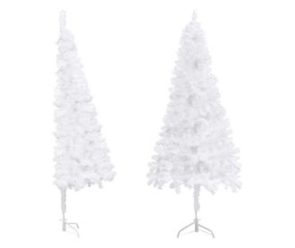 Kutno umjetno božićno drvce bijelo 210 cm PVC