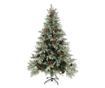 Božićno drvce s češerima, zeleno/bijelo, 150 cm, PVC&PE thumbnail 2