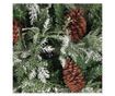 Božićno drvce s češerima, zeleno/bijelo, 225 cm, PVC&PE thumbnail 3