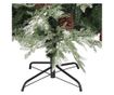 Božićno drvce s češerima, zeleno/bijelo, 225 cm, PVC&PE thumbnail 4