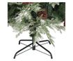Božićno drvce s češerima, zeleno/bijelo, 120 cm, PVC&PE thumbnail 4