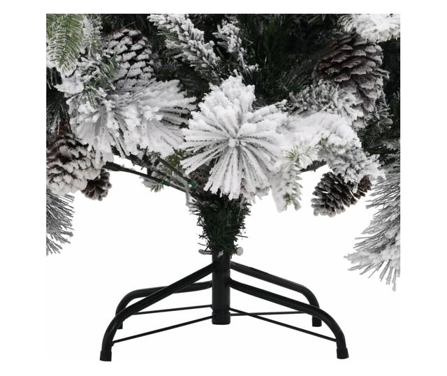 Božićno drvce sa snijegom i češerima, 150 cm, PVC&PE