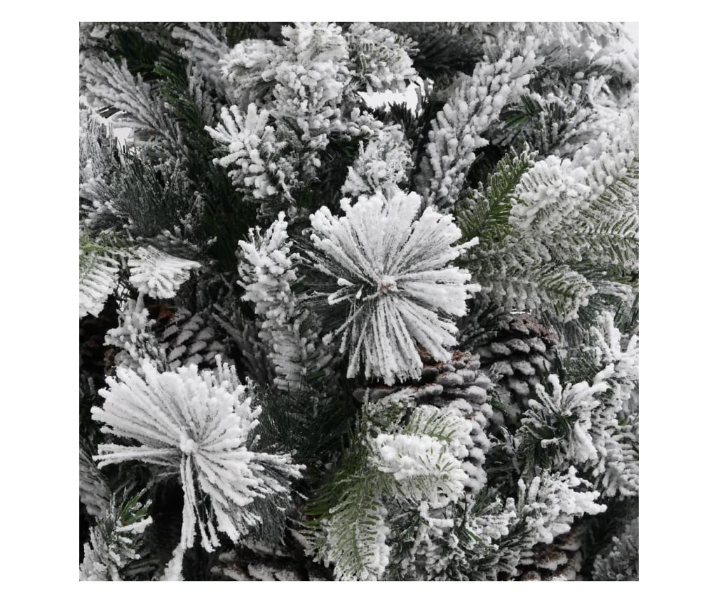 Božićno drvce sa snijegom i češerima, 120 cm, PVC&PE - 3