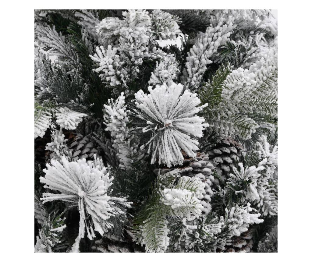 Božićno drvce sa snijegom i češerima, 225 cm, PVC&PE - 3