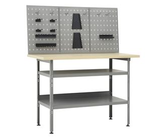 Banc de lucru cu trei panouri de perete