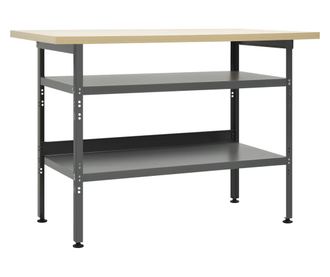 Banc de lucru, gri, 120 x 60 x 85 cm, otel