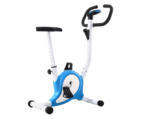 Bicicleta fitness cu centura de rezistenta, albastru