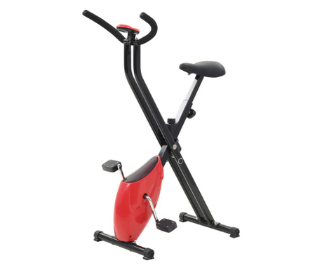 Bicicleta fitness X-Bike cu curea de rezistenta, rosu