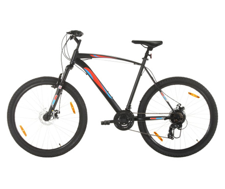 Bicicleta montana 21 viteze, roata 29 inci, negru, cadru 53 cm