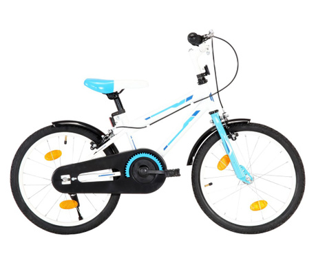 Детски велосипед, 18 цола, синьо и бяло