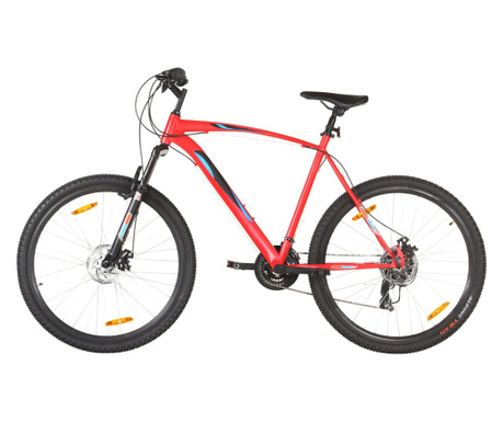 21 sebességes piros mountain bike 29 hüvelykes kerékkel 58 cm