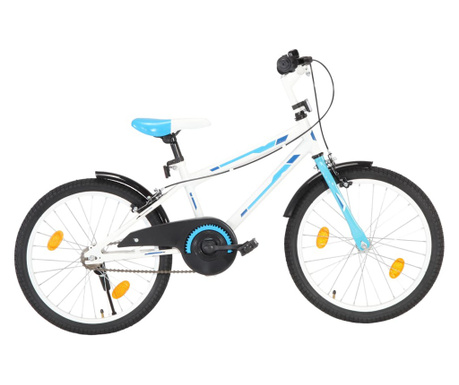Детски велосипед, 20 цола, синьо и бяло