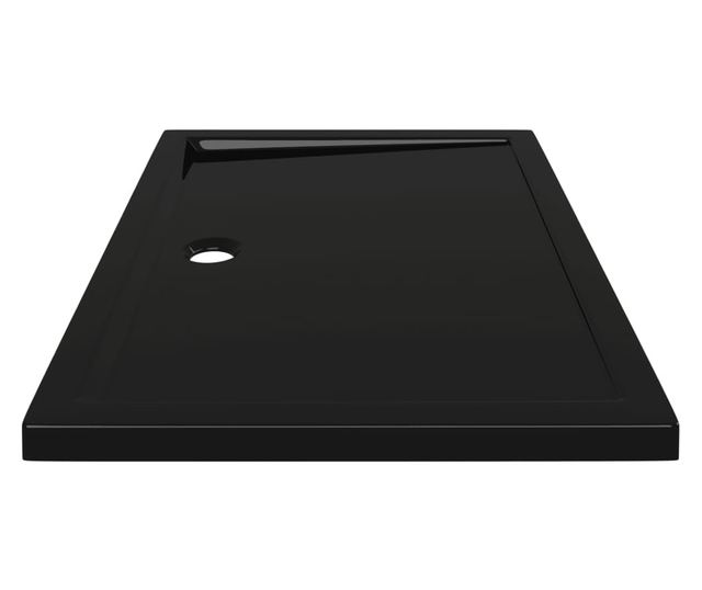 Правоъгълно ABS душ корито, черно, 70x100 см