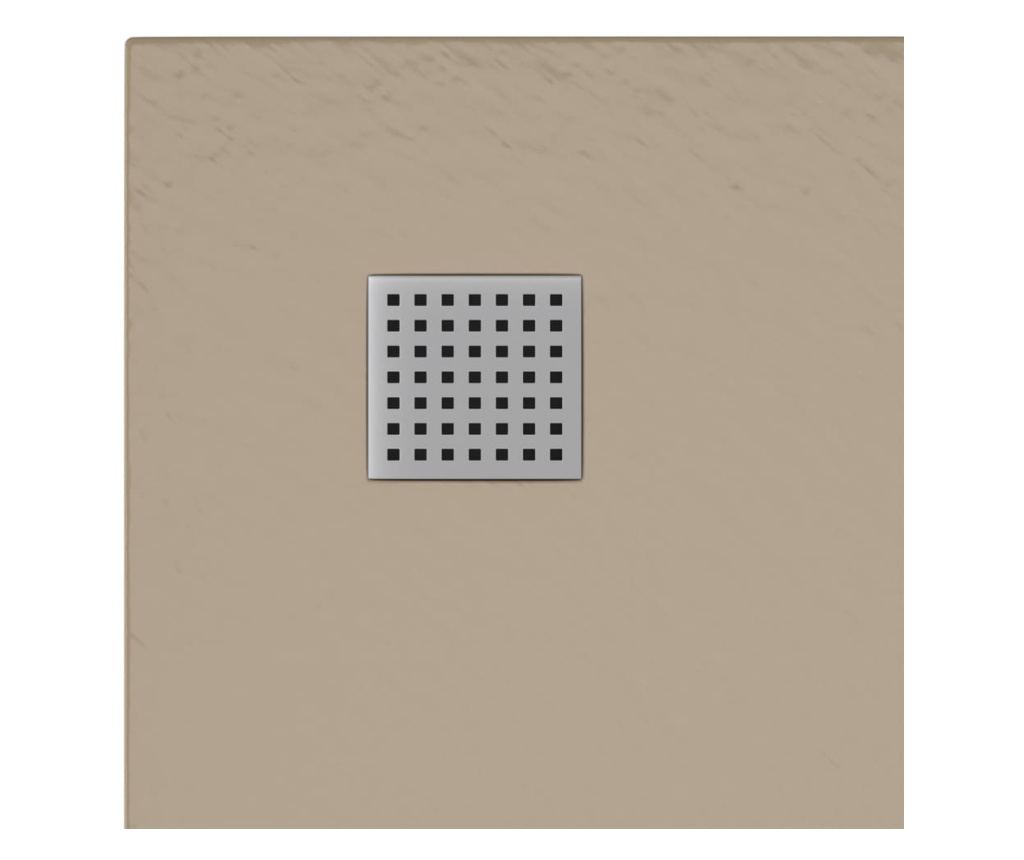 Душ корито, SMC, кафяво, 90x90 см - 7