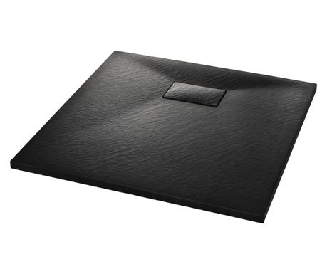 Sprchová vanička SMC černá 90 x 90 cm