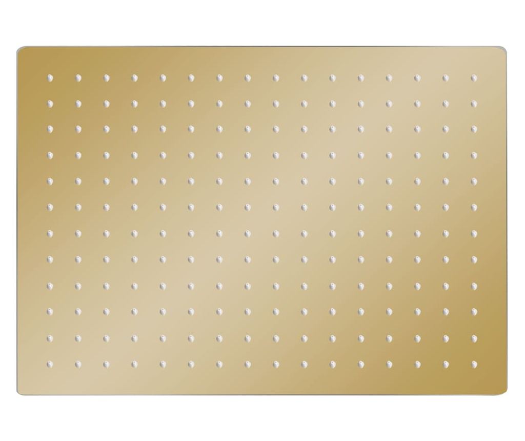 Rainshower душ пита, инокс, 40x30 cм, правоъгълна, златиста - 3