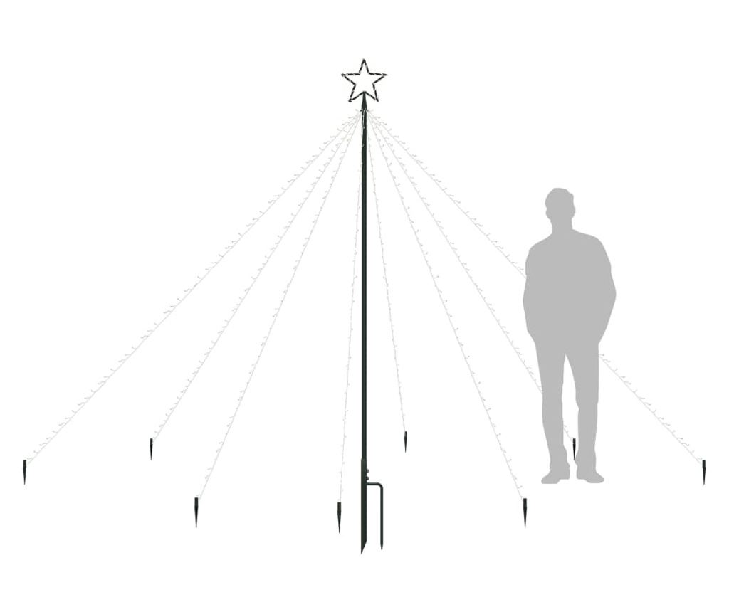 Svjetla za božićno drvce, 400 LED-ica, plava, 2,5 m - 3