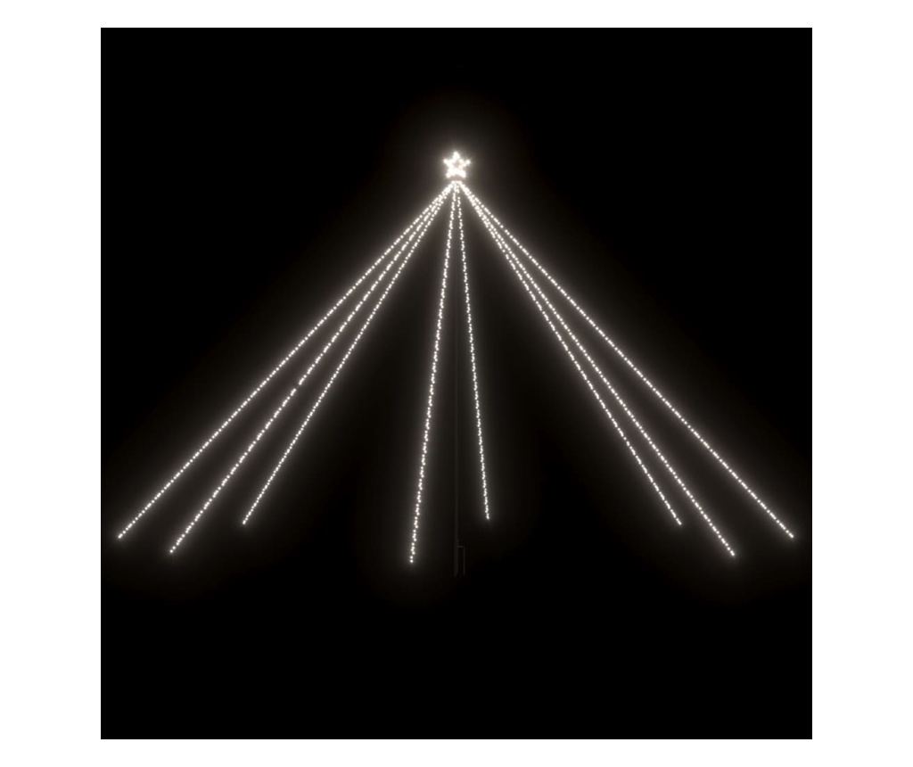 Božićna svjetlosna zavjesa 800 LED hladno bijela 5 m, unutarnja/vanjska. - 2