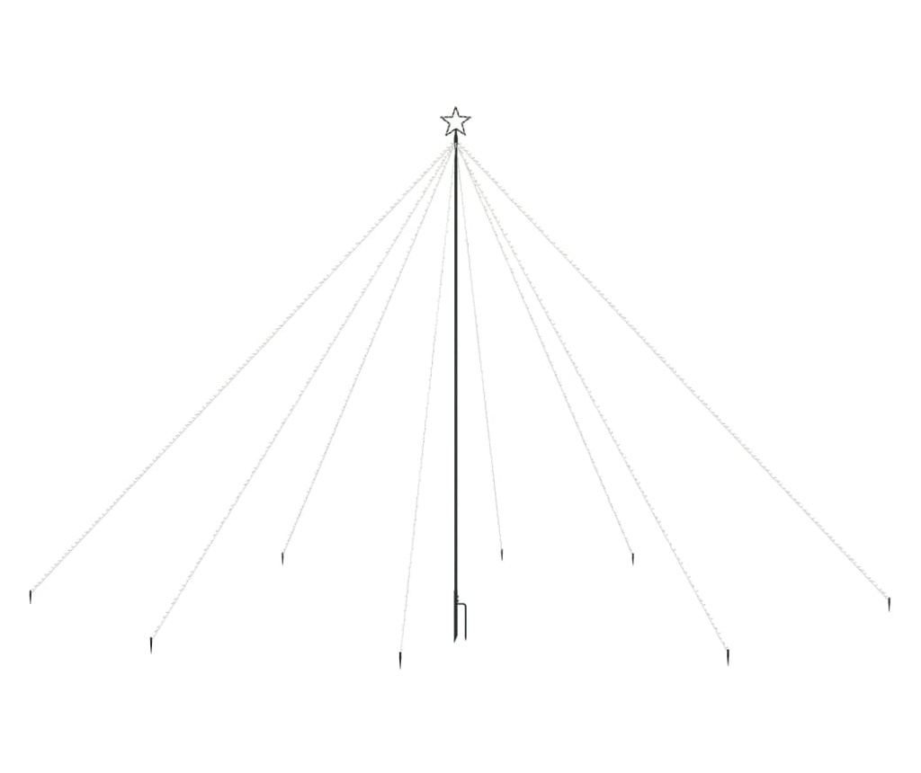 Vodopad svjetla božićno drvce 800 plavih LED svjetala 5 m, unutarnja/vanjska. - 4