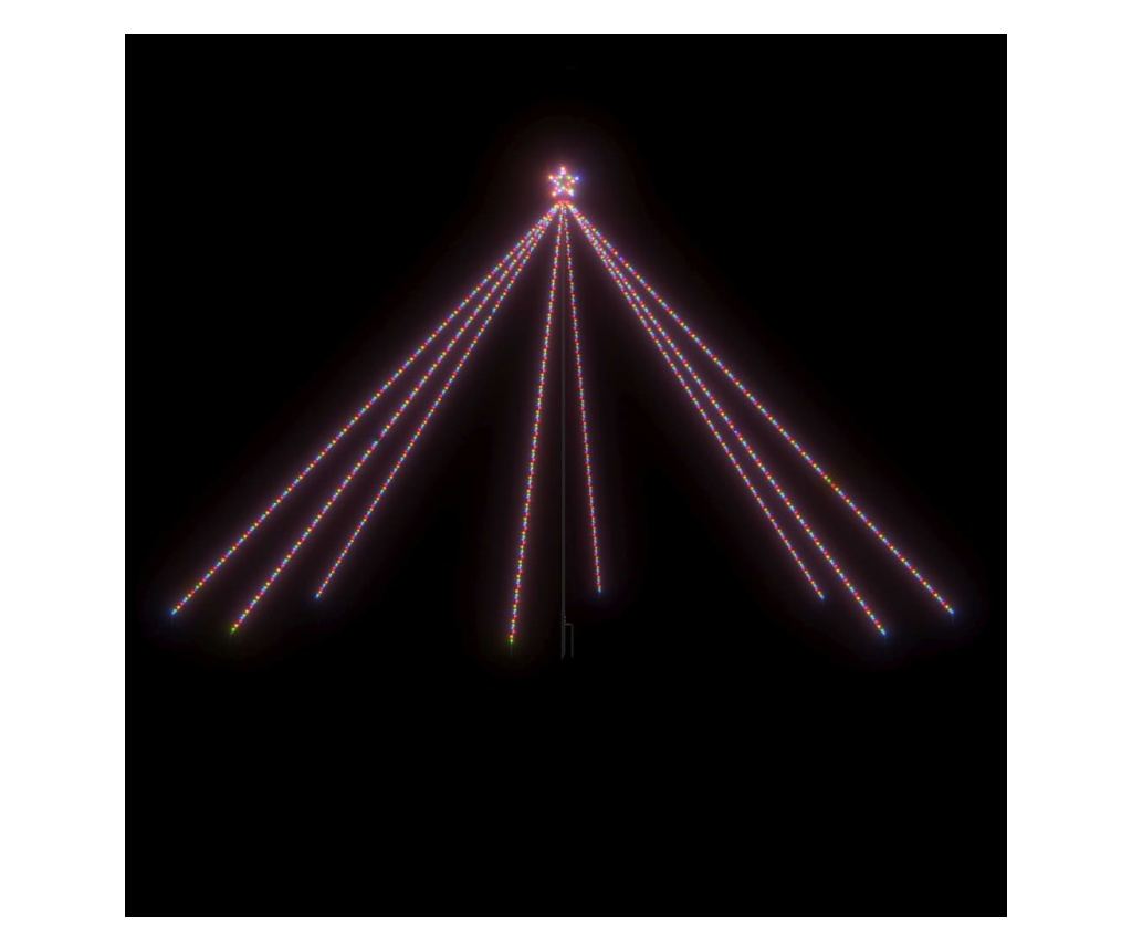 input: "Cascadă lumini brad Crăciun 800 leduri colorat 5 m, int./ext."

output: "Svjetlosni vodopad božićno drvce 800 šarenih LE - 2