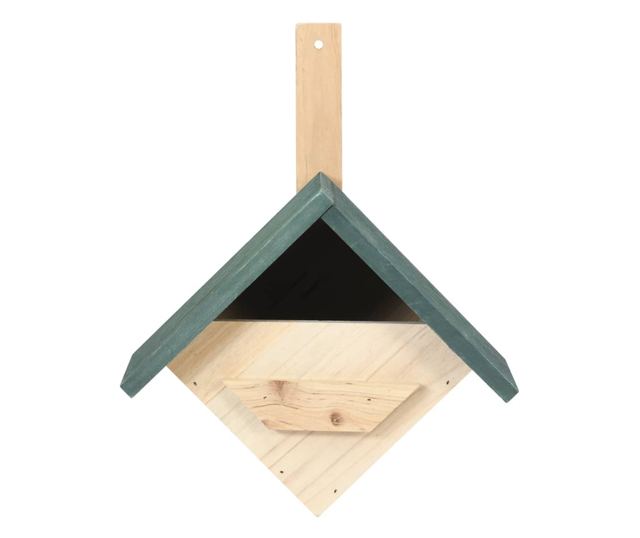 Casute de pasarele, 4 buc., 24 x 16 x 30 cm, lemn de brad