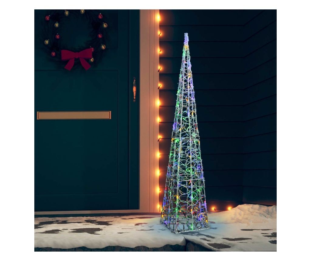 Dekorativni LED konus u boji, 120 cm, akril - 3