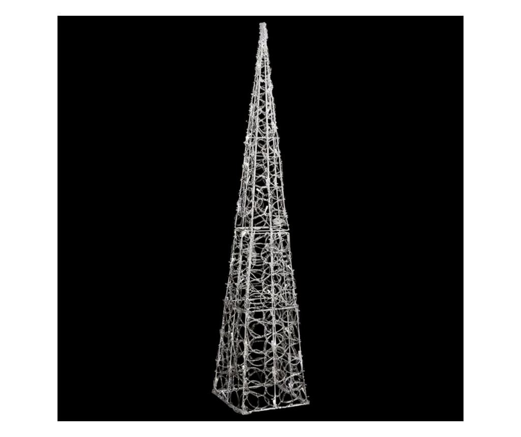 Dekorativni LED svjetlosni konus, hladno bijeli, 120 cm, akril - 2