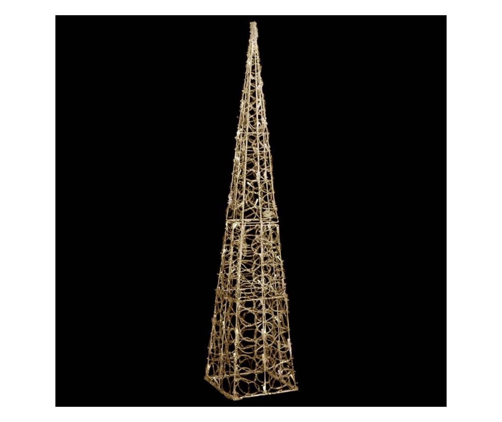 Dekorativni LED svjetlosni konus, toplo bijeli, 120 cm, akril - 2