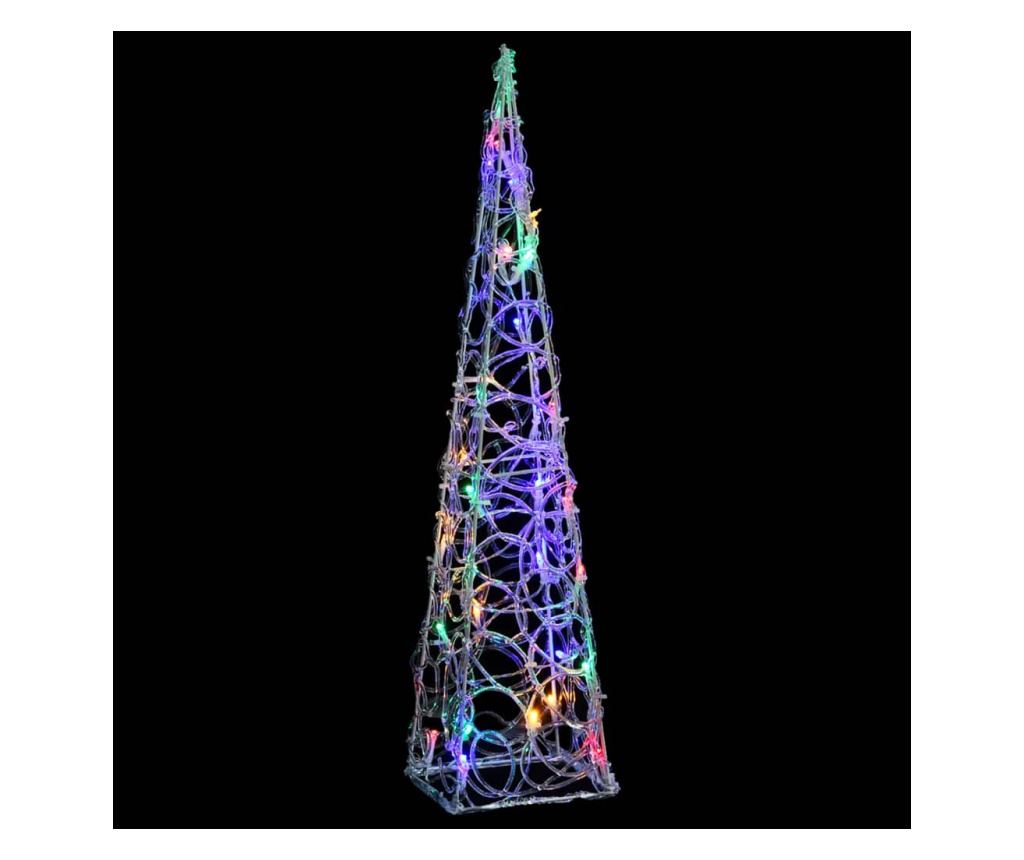 Dekorativni LED konus, višebojni, 60 cm, akril - 2