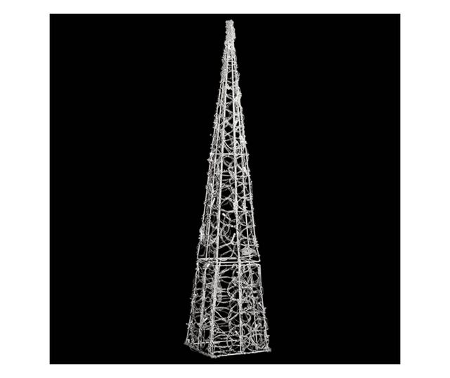 Dekorativni LED svjetlosni konus, hladno bijeli, 90 cm, akril