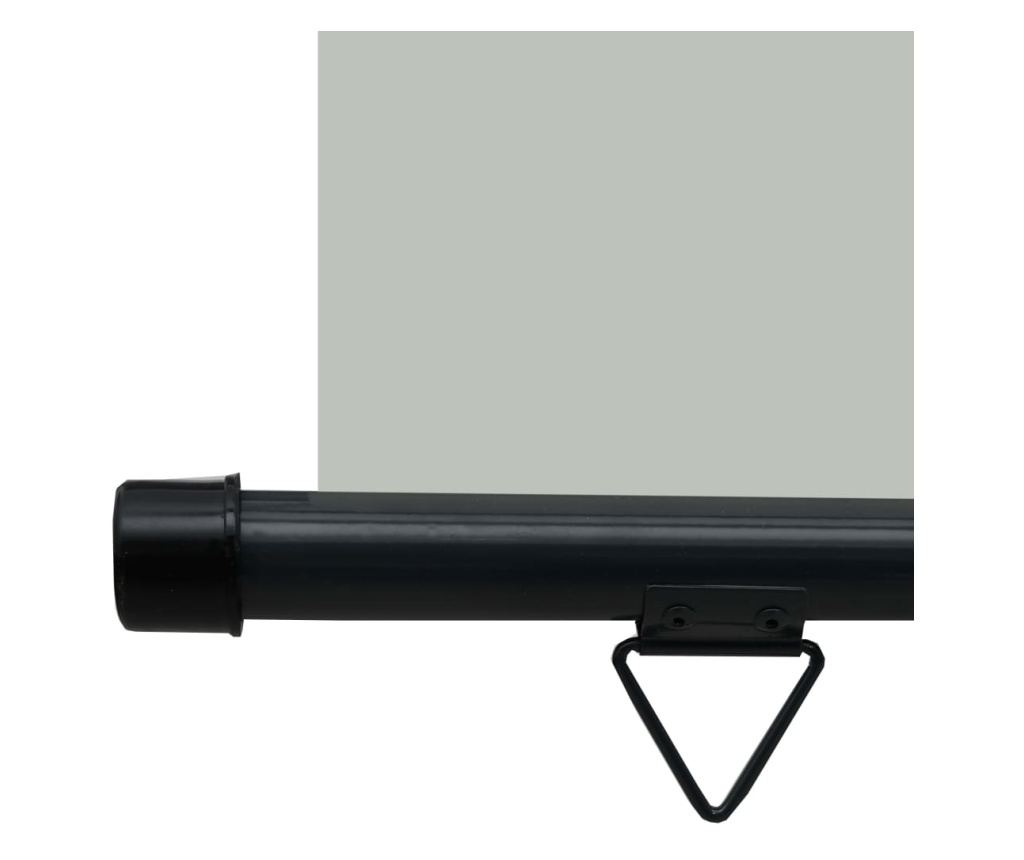 Balkonska stranska senčila, siva, 100 x 250 cm - 8