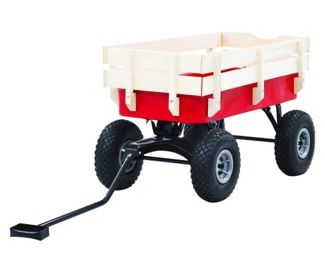 Ročni voziček 150 kg rdeč 