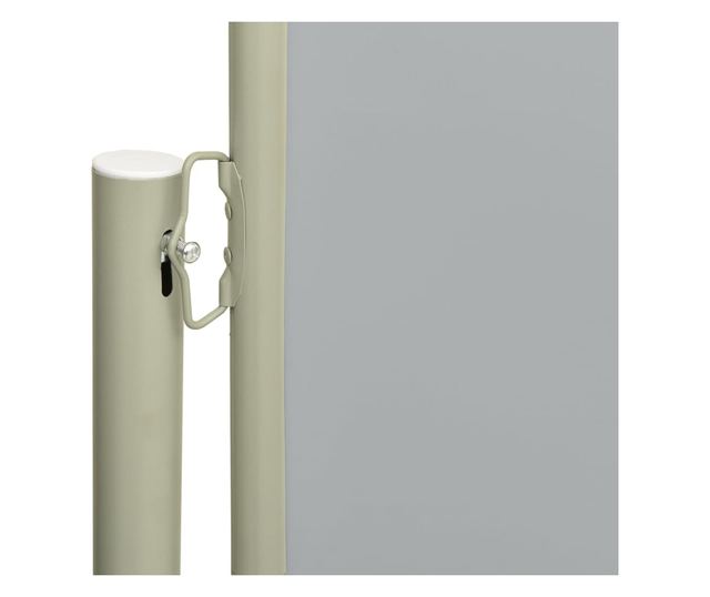 Πτυσσόμενο πλαϊνό σκίαστρο βεράντας, γκρι, 160x300 εκ.