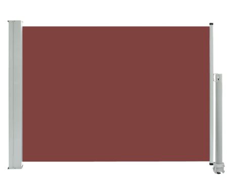 Zložljiva stranska tenda za teraso 80x300 cm rjava