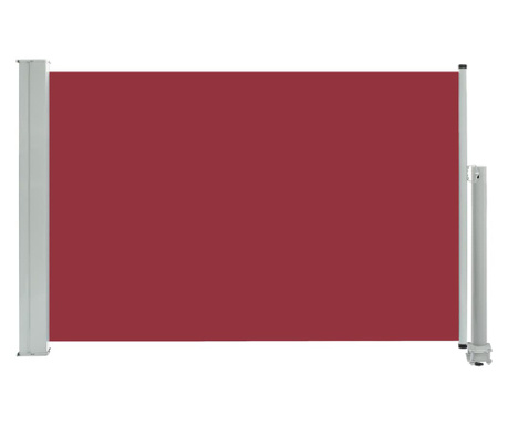 Copertina laterala retractabila de terasa, rosu, 60 x 300 cm