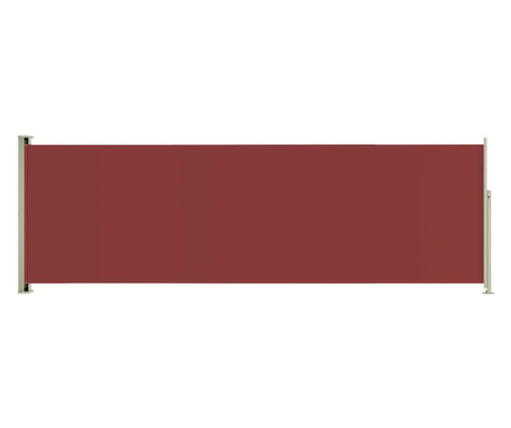 Copertina laterala retractabila de terasa, rosu, 200x600 cm