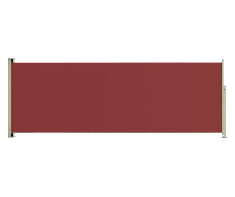 Copertina laterala retractabila de terasa, rosu, 220x600 cm