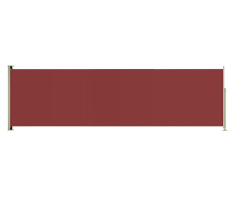 Copertina laterala retractabila de terasa, rosu, 180x600 cm
