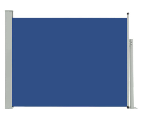 Copertina laterala retractabila terasa, albastru, 170x500 cm