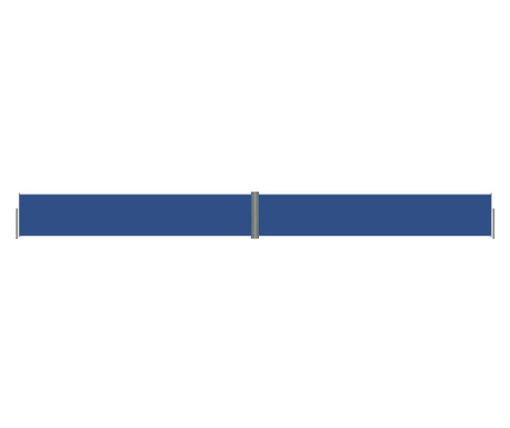 Copertina laterala retractabila, albastru, 117x1200 cm