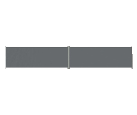 Copertina laterala retractabila, antracit, 220x1200 cm